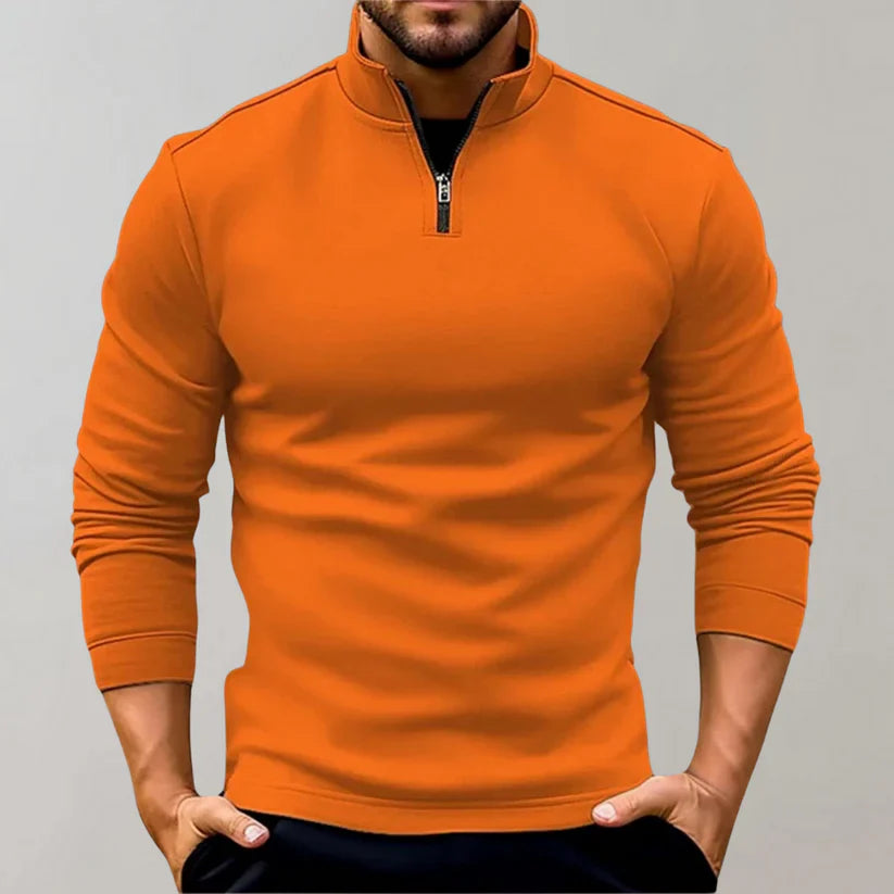 Afton Herenpullover – Comfortabele Trui met Rits en Stijlvolle Uitstraling