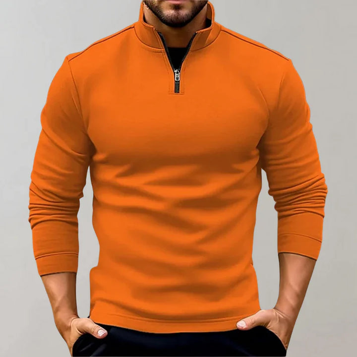 Afton Herenpullover – Comfortabele Trui met Rits en Stijlvolle Uitstraling
