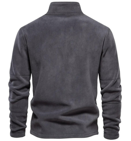 Selviro Fleece Pullover – Heren Trui met Opstaande Kraag en Warm Comfort