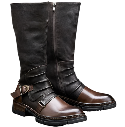 Amara Heren Laarzen – Hoge Leren Herenschoenen met Duurzaam Ontwerp