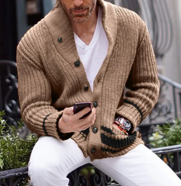 Corvian Cardigan – Herenvest met Krachtige Kleuren en Tijdloos Design