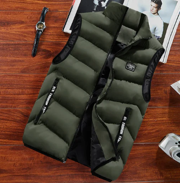 Lorvain Wintervest – Herenvest met Hoge Col en Warme Voering