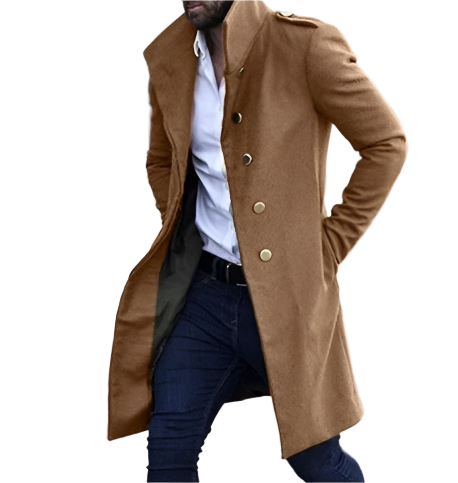 Dorian Heren Trenchcoat – Lange Jas met Hoogwaardig Ontwerp en Veelzijdige Stijl
