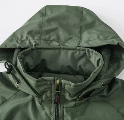 Marvion Heren Zomerjas – Lichtgewicht Jas met Militaire Look