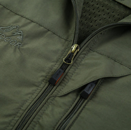 Marvion Heren Zomerjas – Lichtgewicht Jas met Militaire Look