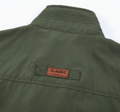 Marvion Heren Zomerjas – Lichtgewicht Jas met Militaire Look