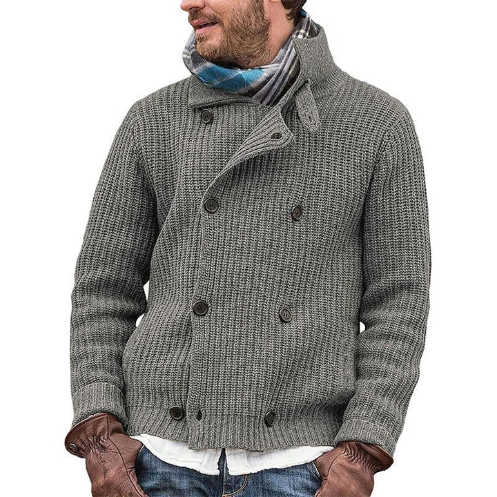 Lawrence Stijlvolle Heren Cardigan – gebreid vest met dubbele knopenrij en comfortabele pasvorm