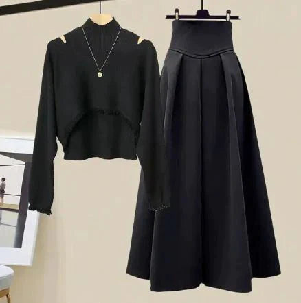 Louisa Dames Set – Gestreepte Top, Tanktop & Rok voor Comfort met Stijl