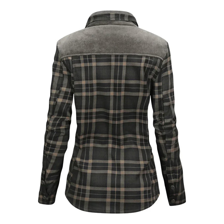 Women's Flannel Jacket – Flanellen Stijl met Functionele Klasse