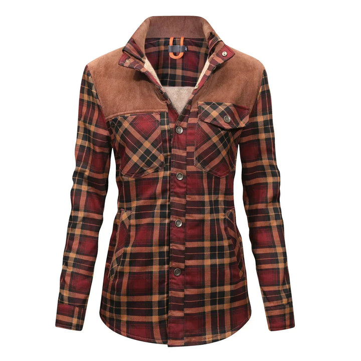 Women's Flannel Jacket – Flanellen Stijl met Functionele Klasse