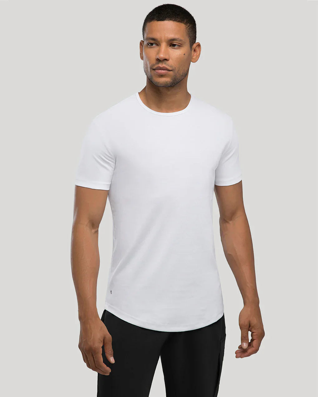 Mercer Heren T-shirt – Modern Slim Fit Shirt van Duurzame SIVOR Blend met Gebogen Zoom