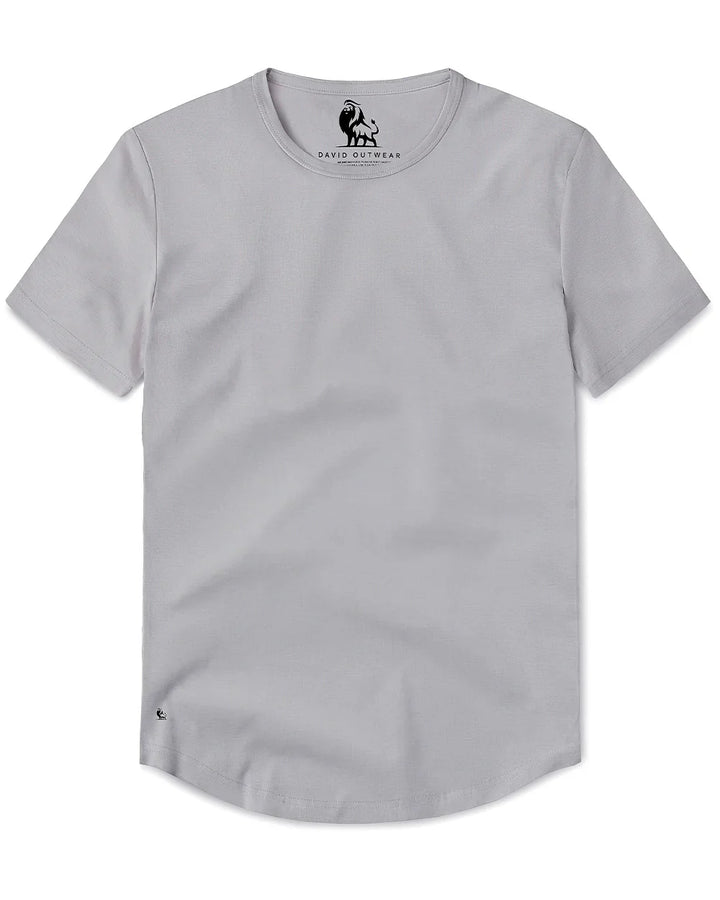 Mercer Heren T-shirt – Modern Slim Fit Shirt van Duurzame SIVOR Blend met Gebogen Zoom