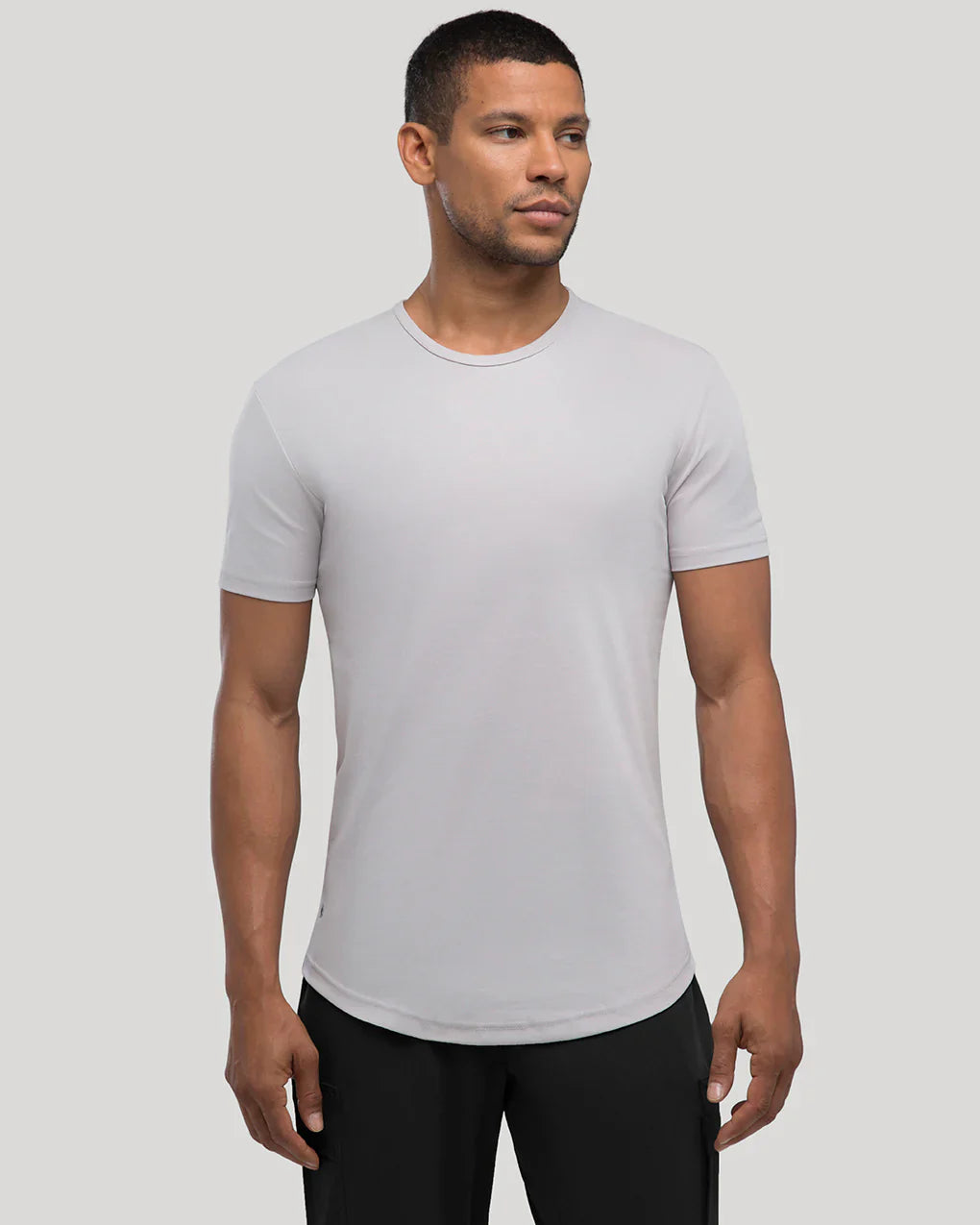 Mercer Heren T-shirt – Modern Slim Fit Shirt van Duurzame SIVOR Blend met Gebogen Zoom