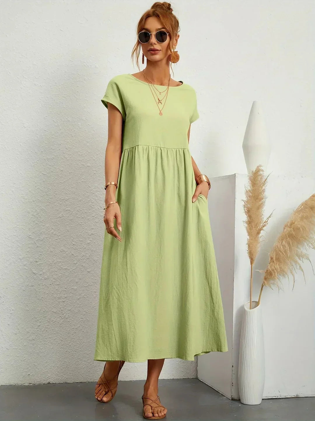 Élise | Robe Légère en Coton avec Poches