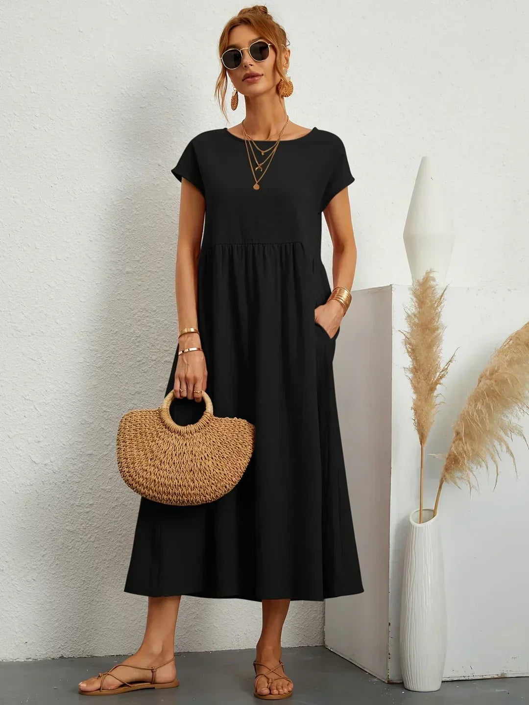 Élise | Robe Légère en Coton avec Poches