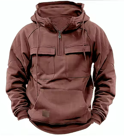 Caelan Hoodie – Robuuste Herenhoodie met Praktische Details