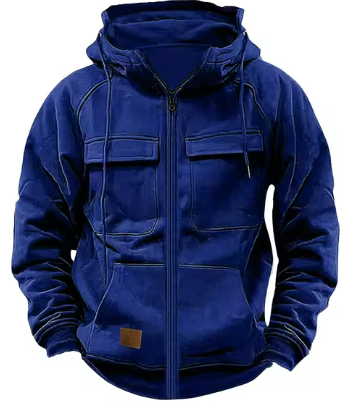 Caelan Hoodie – Robuuste Herenhoodie met Praktische Details