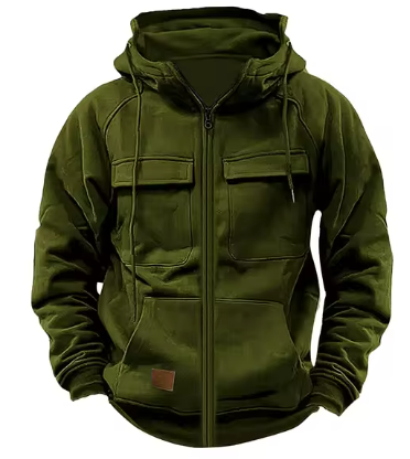 Caelan Hoodie – Robuuste Herenhoodie met Praktische Details