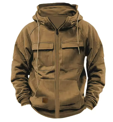 Caelan Hoodie – Robuuste Herenhoodie met Praktische Details