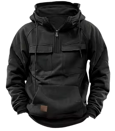 Caelan Hoodie – Robuuste Herenhoodie met Praktische Details