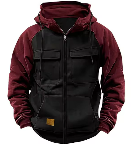 Caelan Hoodie – Robuuste Herenhoodie met Praktische Details