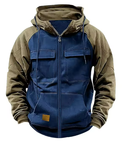 Caelan Hoodie – Robuuste Herenhoodie met Praktische Details