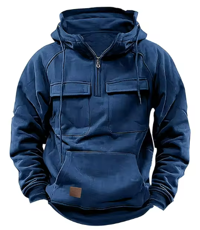 Caelan Hoodie – Robuuste Herenhoodie met Praktische Details