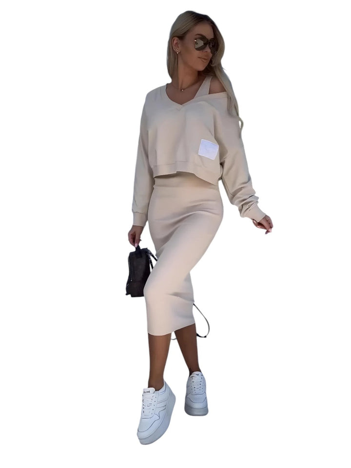 Nyla Sweaterjurk – Limited Edition Mouwloze Jurk met Elegante Pasvorm