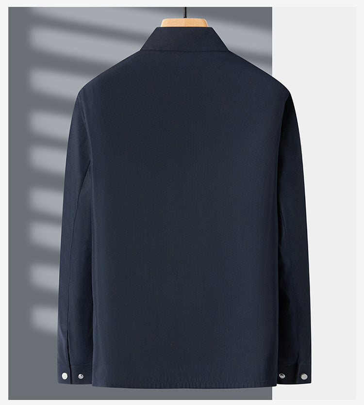 Zev™ Herenjas – Slank Gesneden Jas met Stijlvolle Details en Praktische Zakken