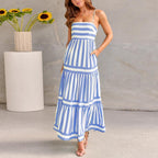 Nerina | Robe Longue à Rayures