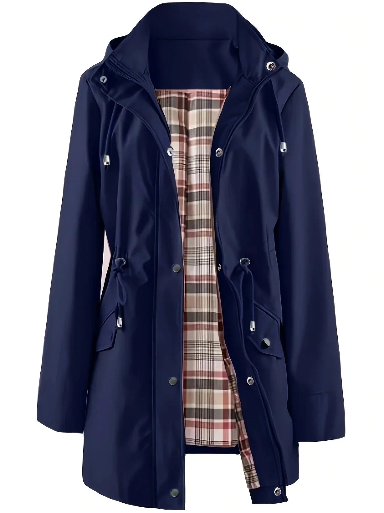 Marinne | Veste 3-en-1 Imperméable à Carreaux