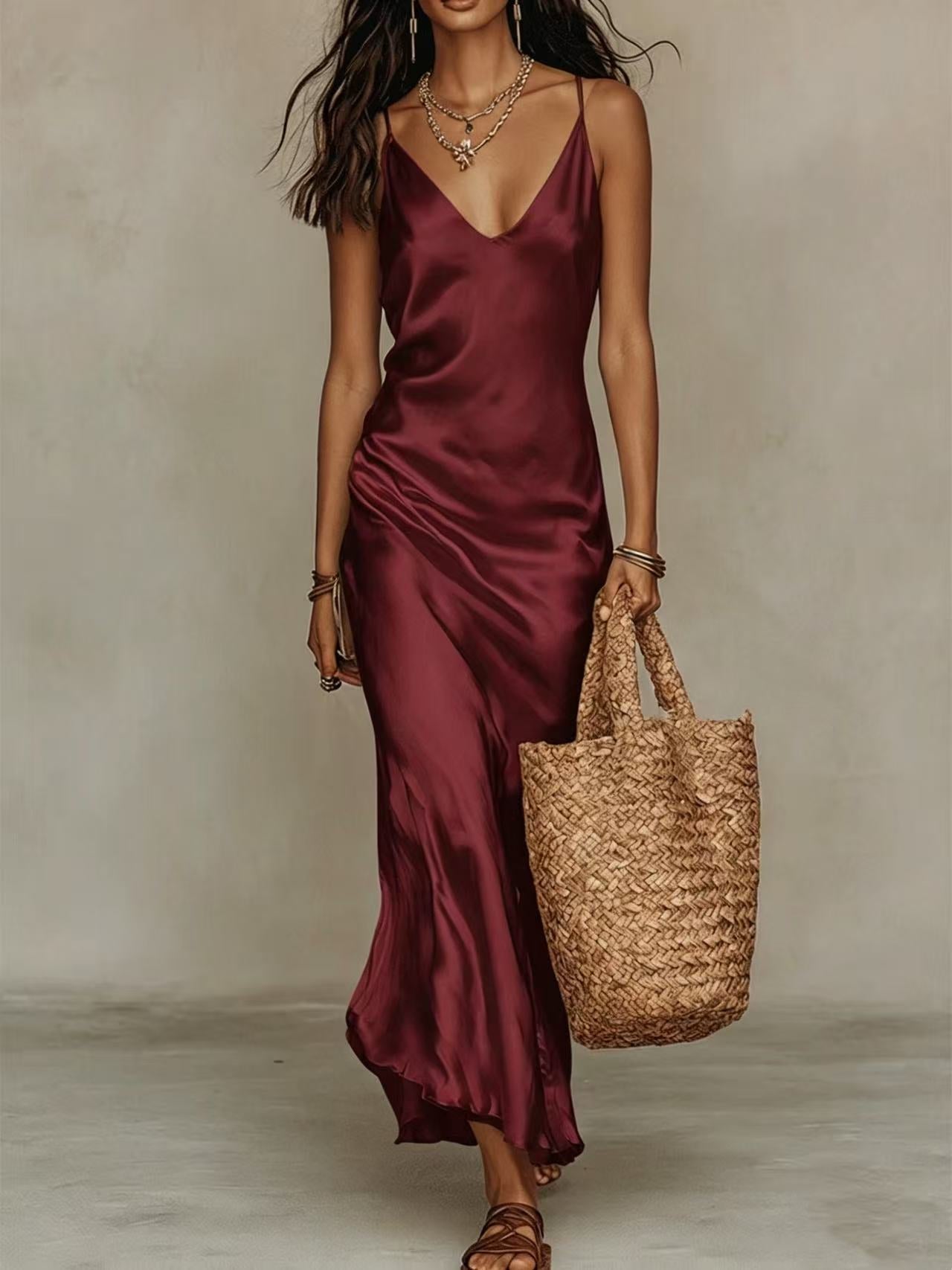 Lioré | Robe Fluide avec Pull Assorti