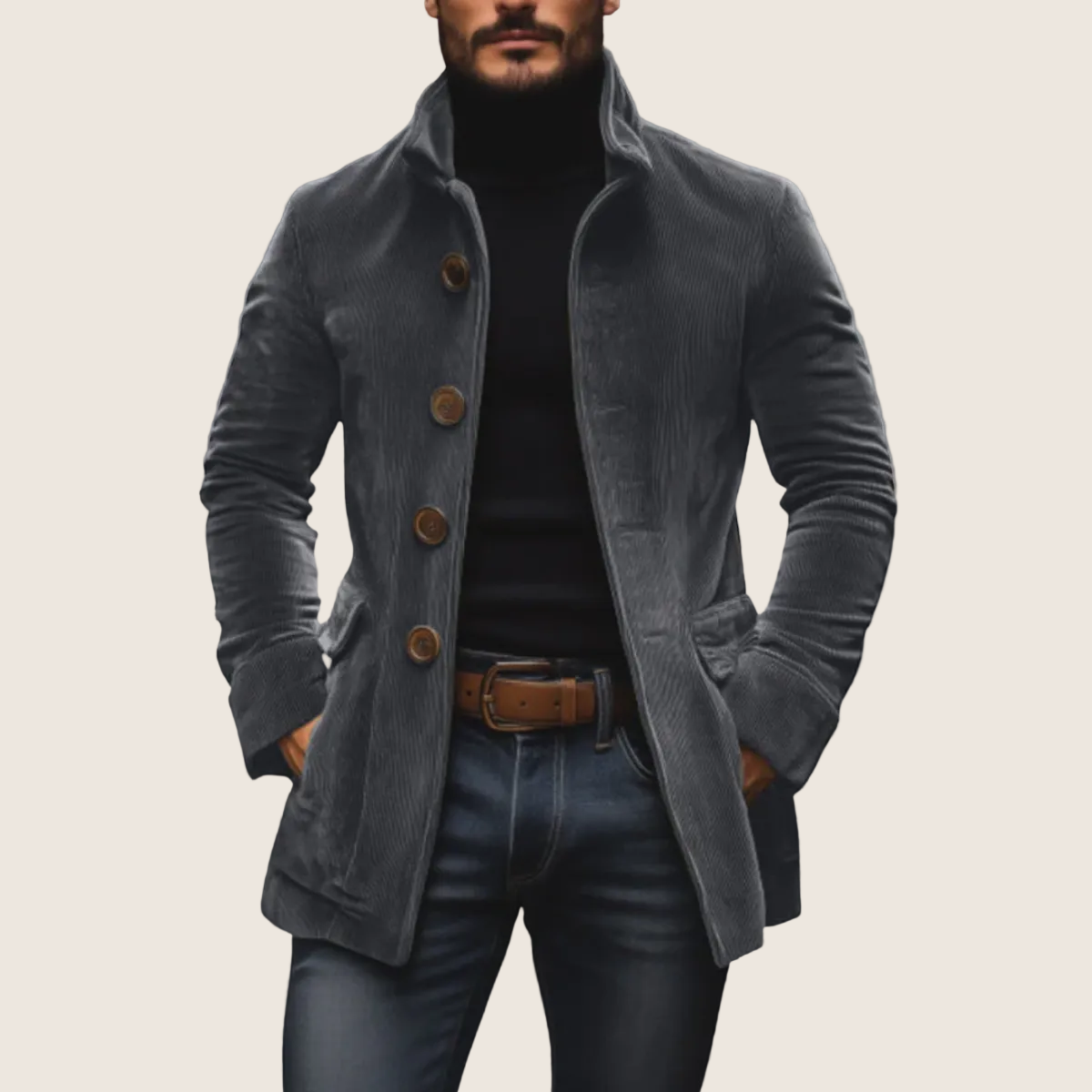 Victor | Veste en Velours Côtelé