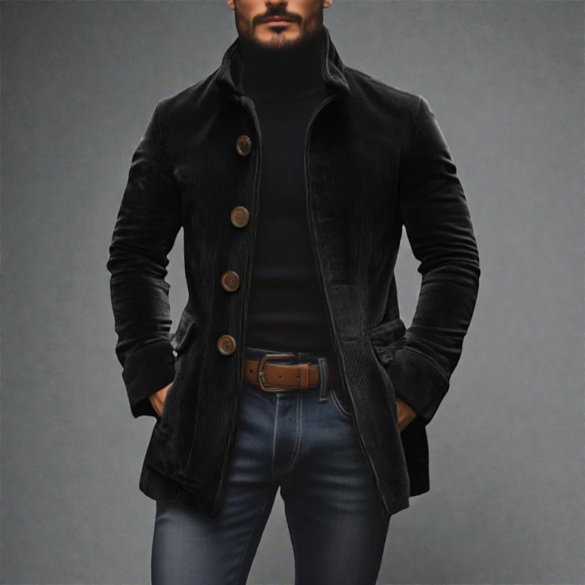 Victor | Veste en Velours Côtelé