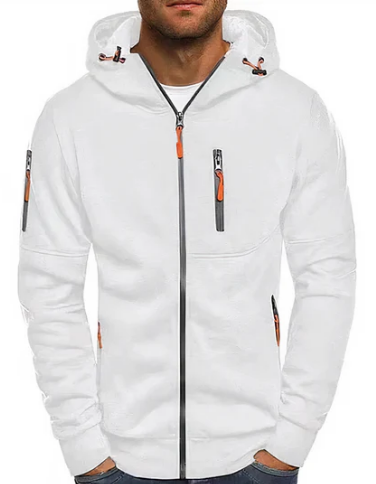 Kaelen Hoodie – Stijlvolle Heren Zip-Up met Duurzaam Design