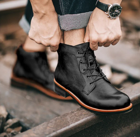 Malrik Leren Boots – Duurzame Comfortabele Heren Boots met Zachte Binnenzool