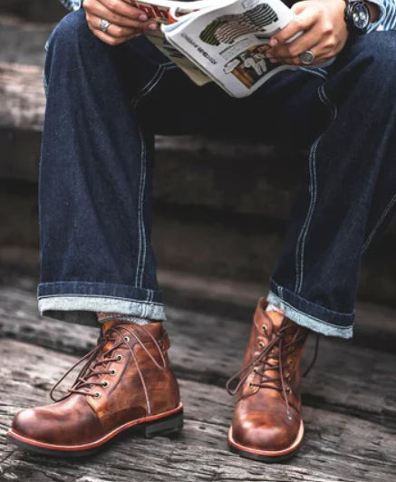 Malrik Leren Boots – Duurzame Comfortabele Heren Boots met Zachte Binnenzool