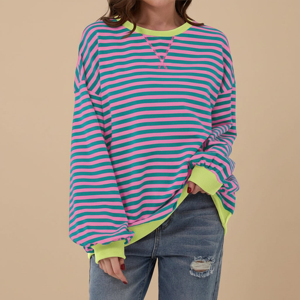 Luka | Sweat Rayé à Manches Longues