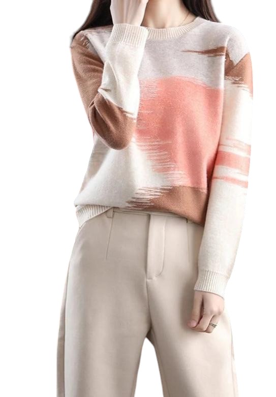 Queenie Trui – Warme Damestrui met Dikke Stof en Elegante Pasvorm voor de Winter