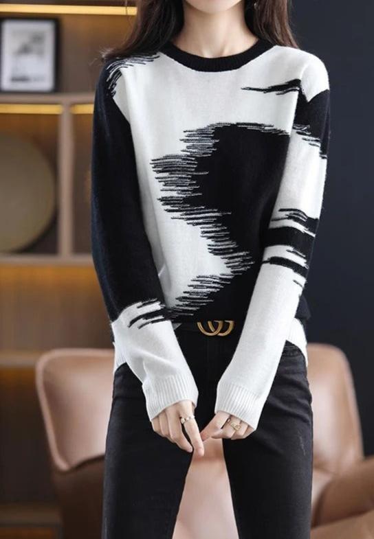 Queenie Trui – Warme Damestrui met Dikke Stof en Elegante Pasvorm voor de Winter