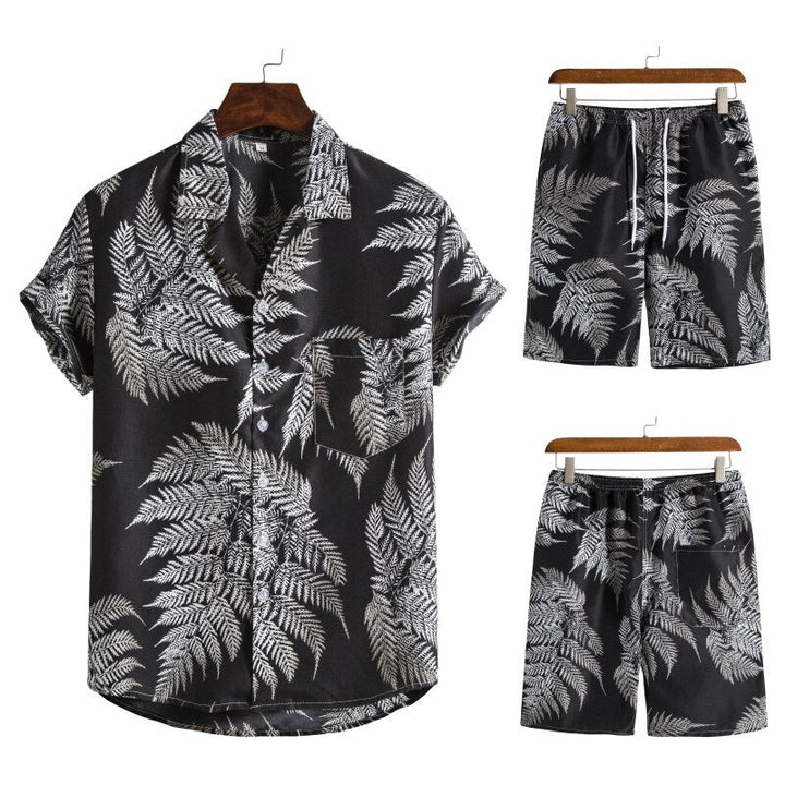 Samuel Hawaiian herencombi – zomerset met luchtig overhemd en levendige bloemenprint