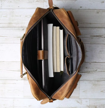 Cedric Leren Laptoptas – Elegante Business Tas van Volnerfleer