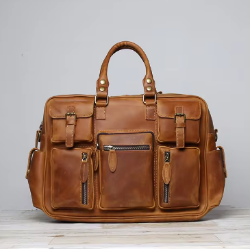 Cedric Leren Laptoptas – Elegante Business Tas van Volnerfleer