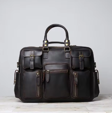 Cedric Leren Laptoptas – Elegante Business Tas van Volnerfleer