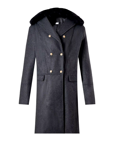 Dorian Herenmantel – Elegante Winterjas met Dubbele Knopenrij en Brede Revers