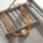 Amélisse | Collier Multicouches Doré Raffiné