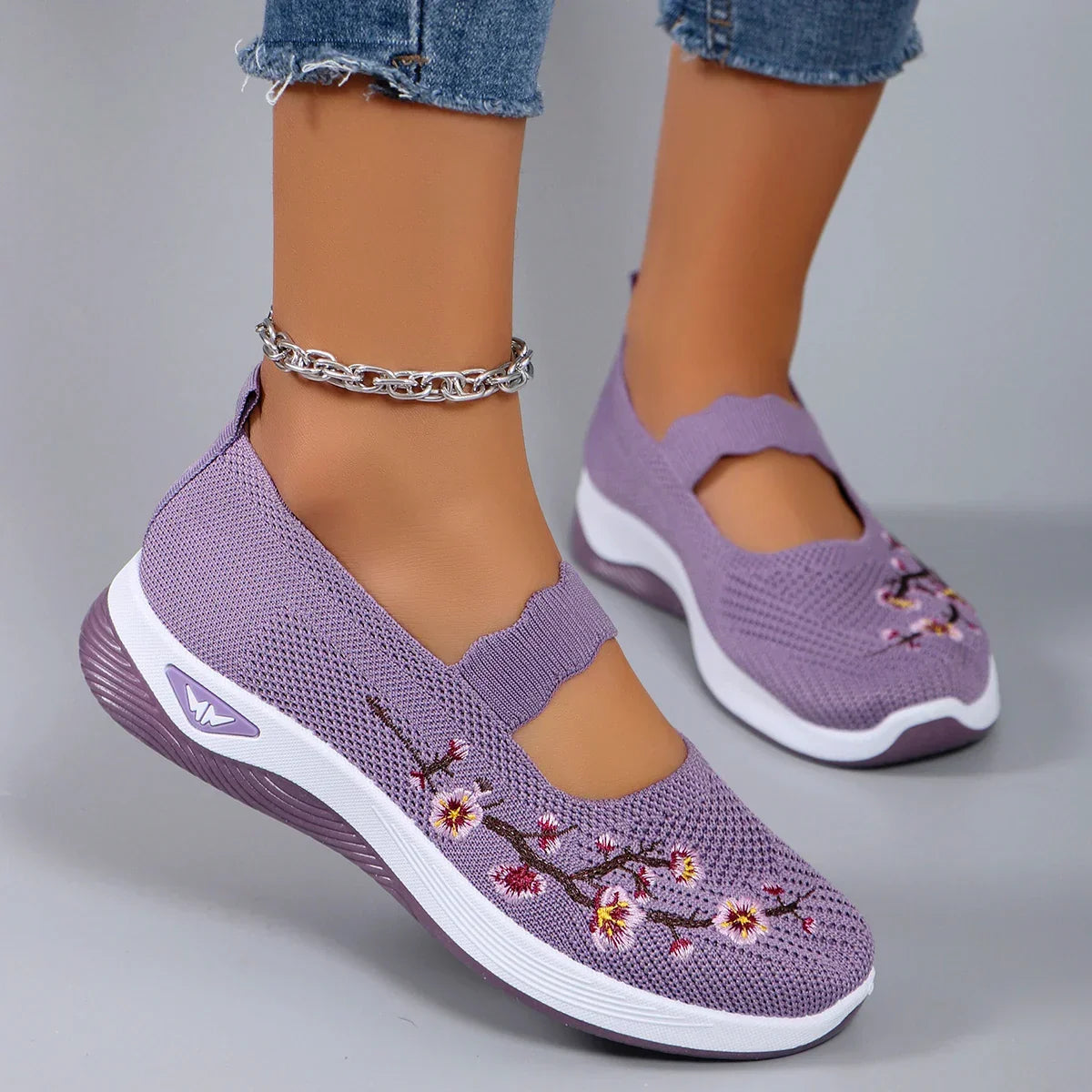 Amaya – Ballerines d’Été en Coton Brodé