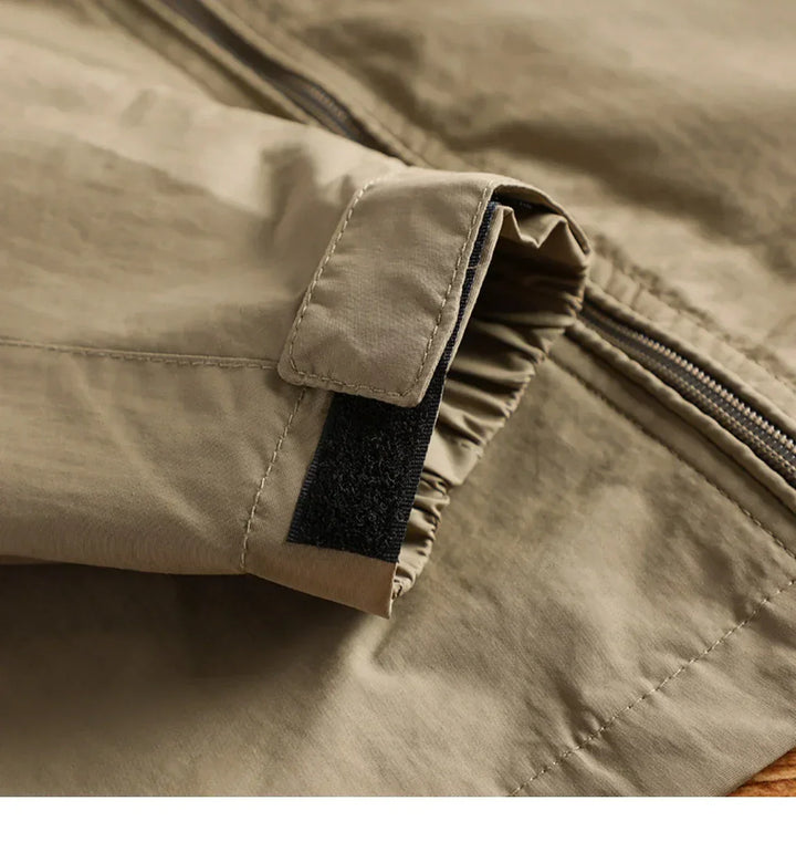 Justin outdoor windbreaker voor heren – lichtgewicht zomerjack met waterafstotende stof en verstelbare pasvorm