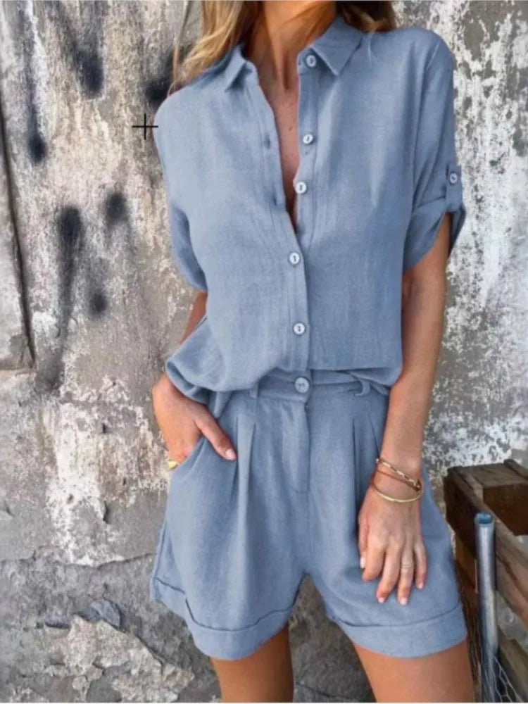 Maéline | Ensemble Short Fluide et Raffiné