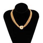 Amélisse | Collier Multicouches Doré Raffiné